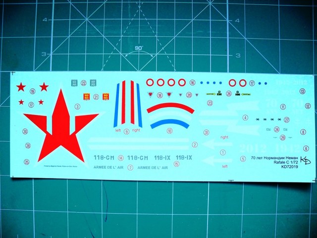 Rafale C 70 лет Нормандии Неман(декаль) М=1:72