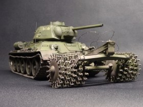 Т-34/76 с тралом ПТ-3 обр.1942г.