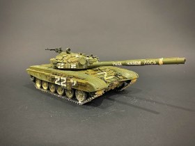 Основной боевой танк Т-72Б корпуса НМ ДНР, Мариуполь, 2022