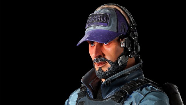 Солдат в экзо-скелете