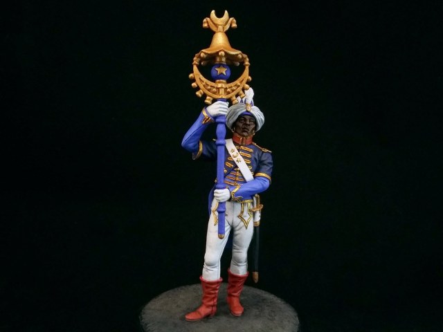 Музыкант-бунчуконосец полкового оркестра 18-го линейного полка. Франция, 1804-12 года