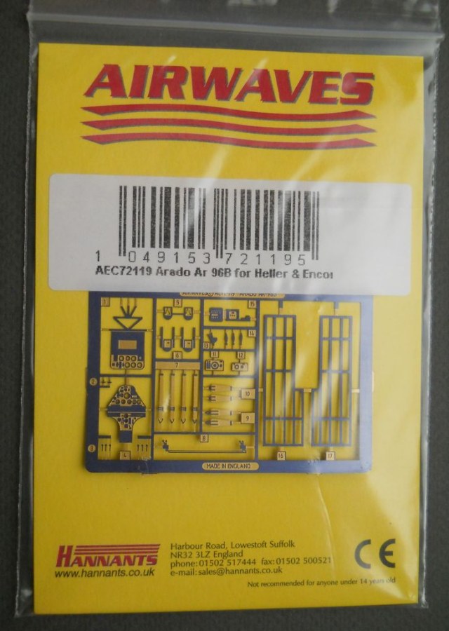 Arado Ar 96B фототравление для Heller/Encore