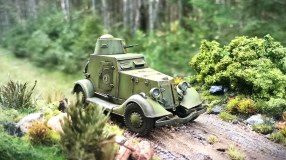 БА-20 на марше