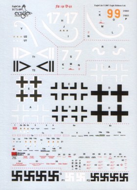 Декаль 1/72 Fw-190D эскадр JG 2 и JG 51