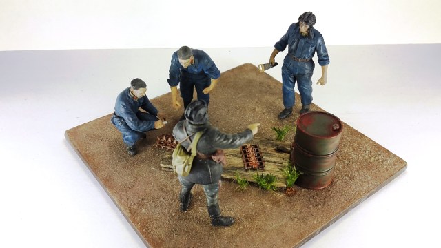 Практические занятия в 30-й танковой дивизии 14-го мехкорпуса.