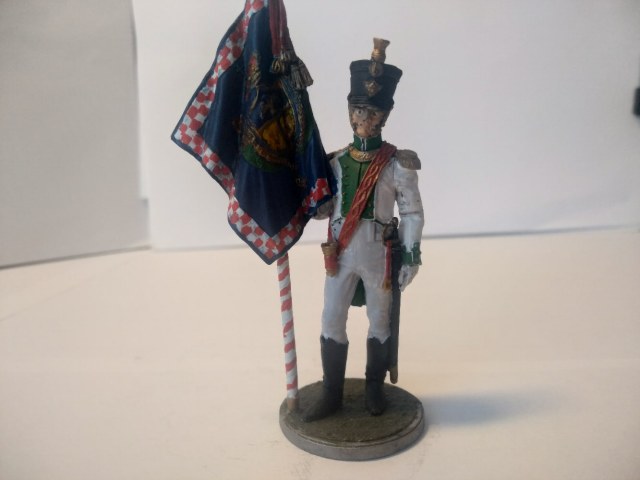 Офицер знаменосец 5-го линейного полка "Реал Калабрия" 1811-1812 год