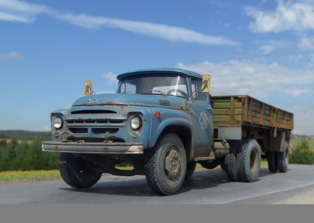 ЗИЛ-130В1 с полуприцепом ОДАЗ-885