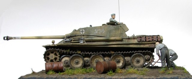 Jagdpanther, полевой ремонт