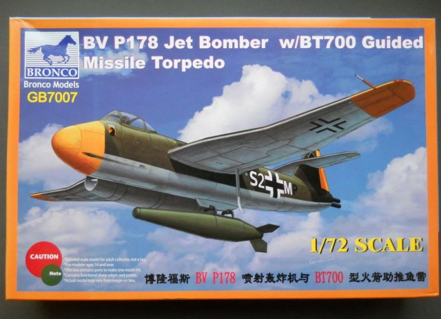 Blohm &Voss P.178 Jet Bomber w/BT700 Guided Missile Torpedo