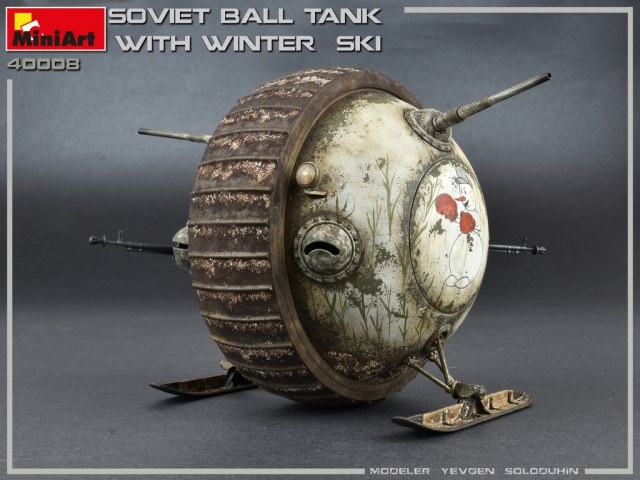 SOVIET BALL TANK w/ WINTER SKI. INTERIOR KIT
