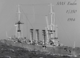 SMS Emden, легкий крейсер Эмден, бой у Пенанга 1914г.