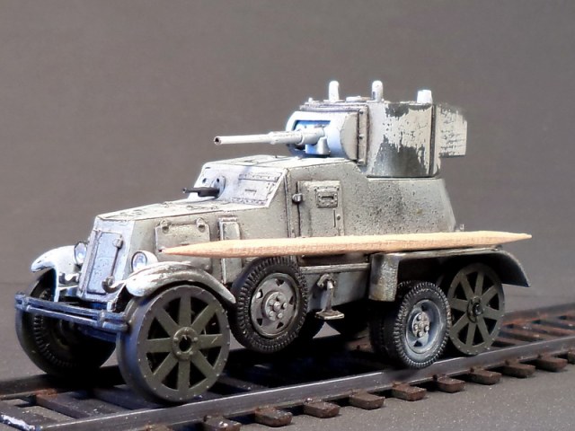 БА-3 на железной дороге. Работа над ашипками