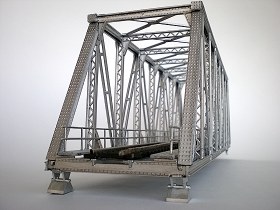 железнодорожный мост со сквозными фермами