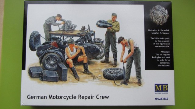 German Motorcycle Repair Crew