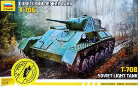 Советский лёгкий танк Т-70б  1/72