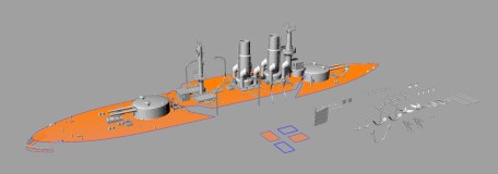 Набор №9 для ЭБ "Сисой Великий"-Полный в масштабе 1:200