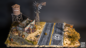 Diorama Abandoned Gas Station