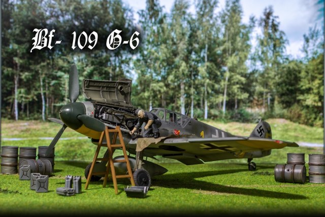 Bf 109 G-6 Эрика Хартмана в 32м
