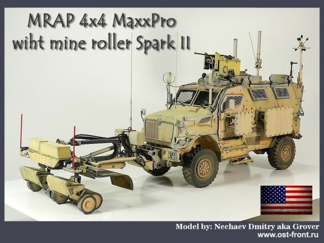 MRAP 4x4 MaxxPro with mine roller Spark II