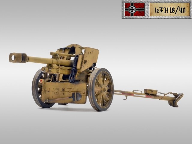 Германская 105 мм легкая полевая гаубица leFH 18/40