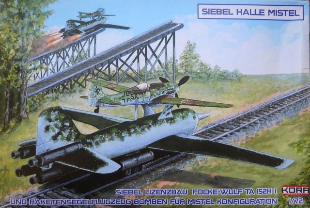 Siebel Halle Mistel with Focke-Wulf Ta-152H-1