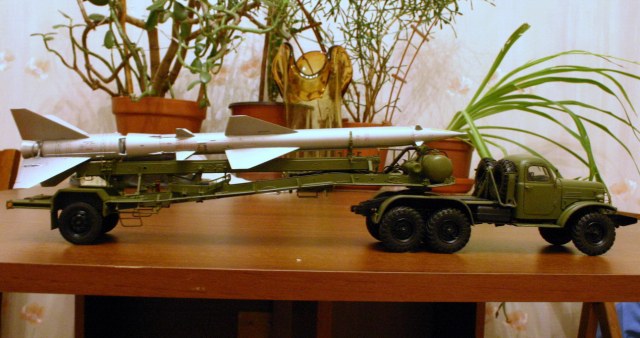 SA-2 Guideline Missile on Transport trailer