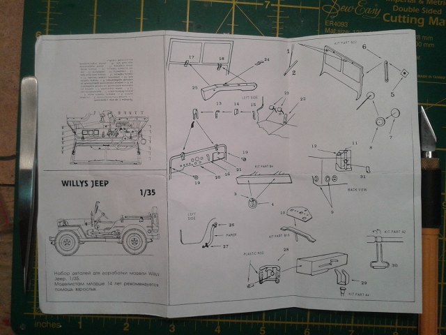 Набор фототравления для Willys Jeep