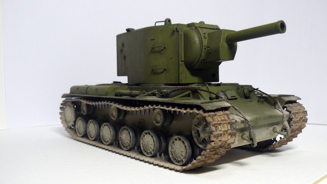 КВ-2 пониженная башня -  на марше