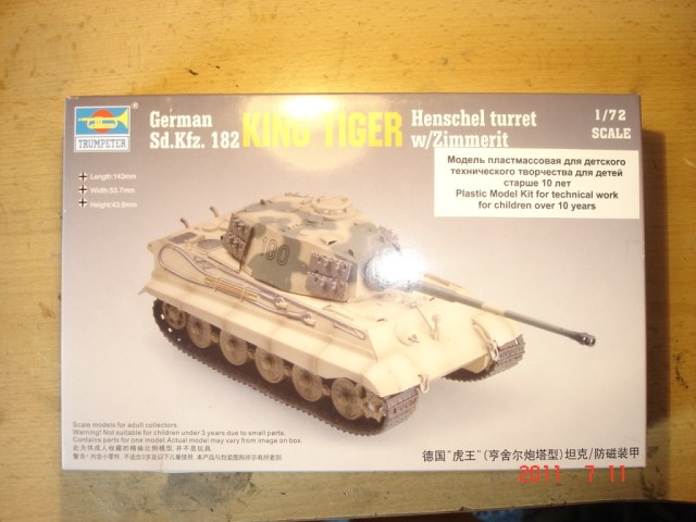 KING TIGER Henschel Turret w/Zimmerit