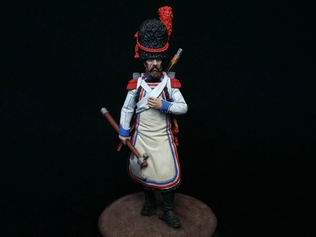 Сапер 2-го пехотного полка. Берг, 1807-12 года