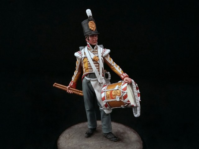 Барабанщик 27-го (Inniskilling) пехотного полка. Великобритания, 1812 год