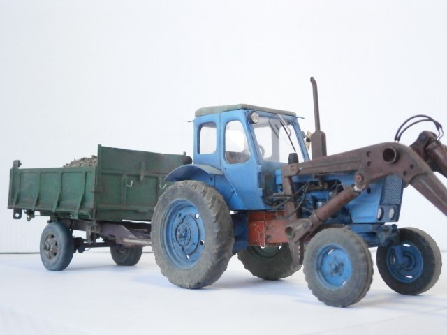 МТЗ-50 с телегой