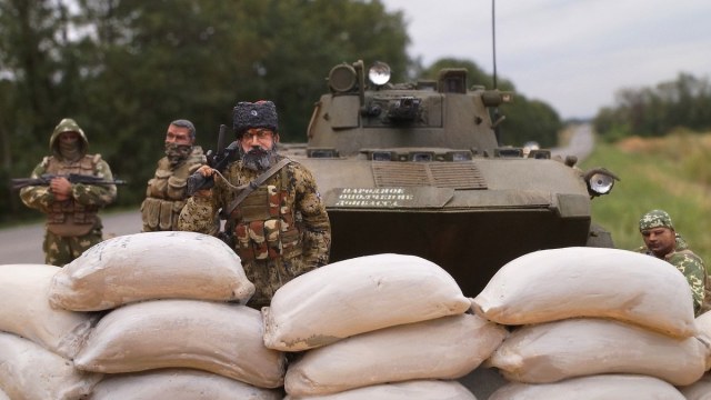 Блокпост ополчения Донбасса