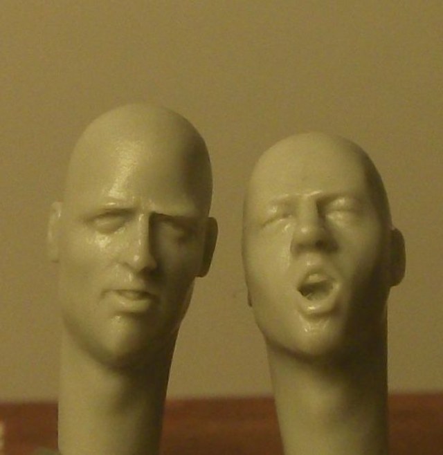 5 more varied bald heads with European faces