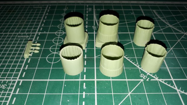 Реактивные сопла двигателя АЛ-31Ф (СУ-27) 1/72