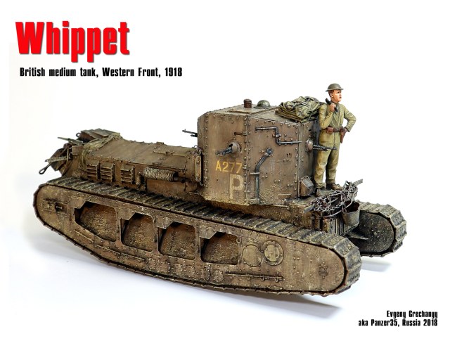 Whippet, британский средний танк, 1918 г.