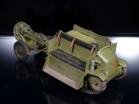 Трактор Пионер с миномётом 107-мм ГВПМ-38