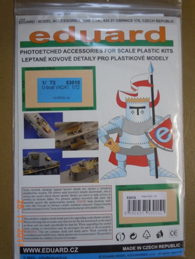 Фототравление для U-boat VII/41