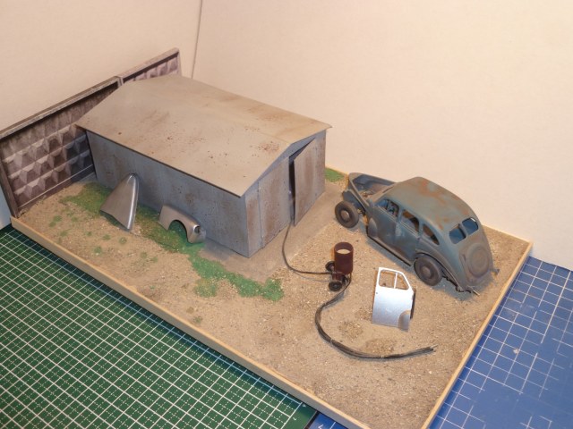 Opel Kapitän. Диорама - "Пескоструй".