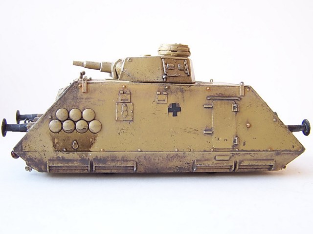 Тяжелый артиллерийский броневагон S. Sp.