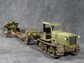 СТЗ-3 (СХТЗ-НАТИ) в сцепке с гаубицей М-30