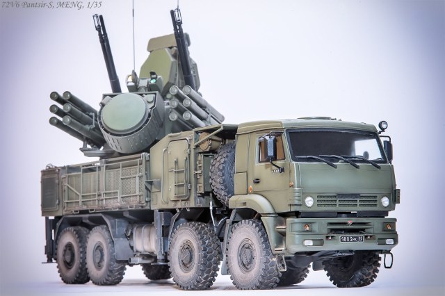 Боевая машина 72В6 ЗРПК 96К6 "Панцирь-С", поздняя серийная версия для ВС РФ, 1/35