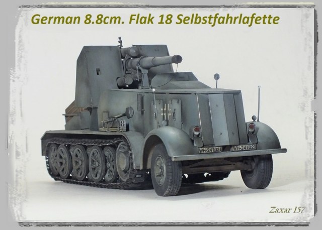 German 8.8cm. Flak 18 Selbstfahrlafette