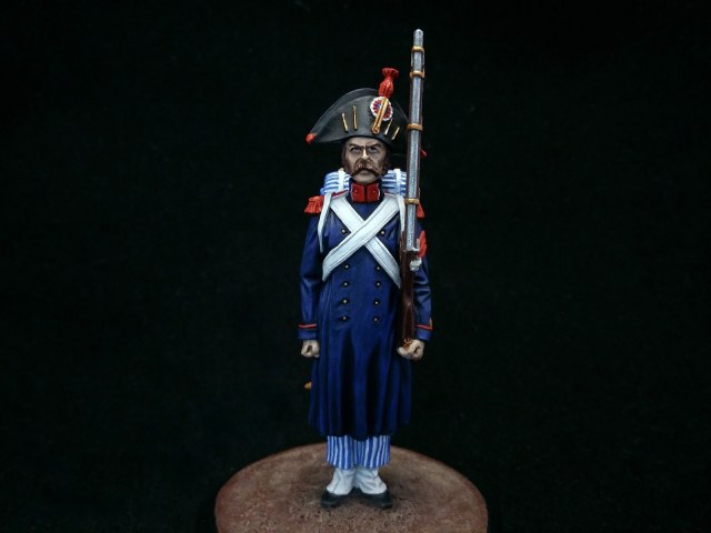 Гренадер Императорской Старой гвардии в походной форме. Франция, 1807 год