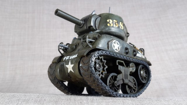 SHERMAN U.S. Medium Tank M4A1 Шарж-модель