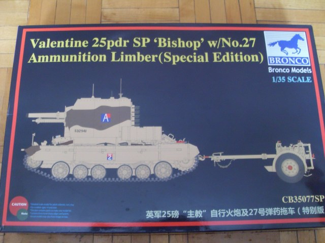 Valentine 25pdr SP "Bishop" w/No.27 Ammunition Limber