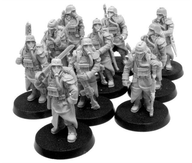 Death korps of krieg infantry squad at ease и tank crew