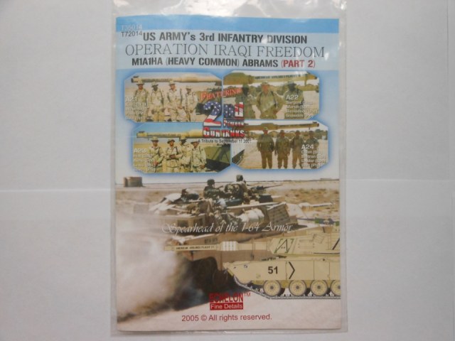 Декаль T35014 для Abrams 1:35
