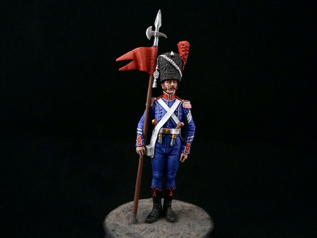 Старший сержант 2-й орлоносец 7-го лёгкого полка. Франция, 1809 год