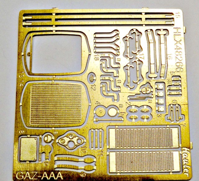 Фототравление от HAULER Gaz-AAA.Масштаб 1/48